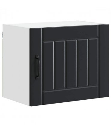 vidaXL Wall Cabinet LUCCA Black 50 x 31 x 40 cm Engineered Wood — Model: 1x wall cabinet (1 door)