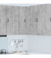 vidaXL Wall Corner Cabinet LUCCA Concrete Grey 57 x 57 x 100 cm — Model: 1x wall corner cabinet