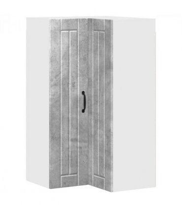 vidaXL Wall Corner Cabinet LUCCA Concrete Grey 57 x 57 x 100 cm — Model: 1x wall corner cabinet