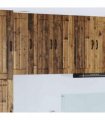 vidaXL Kitchen Cabinet Old Wood 60 x 31 x 80 cm Engineered Wood — Model: 1x wall glass cabinet (2 doors)
