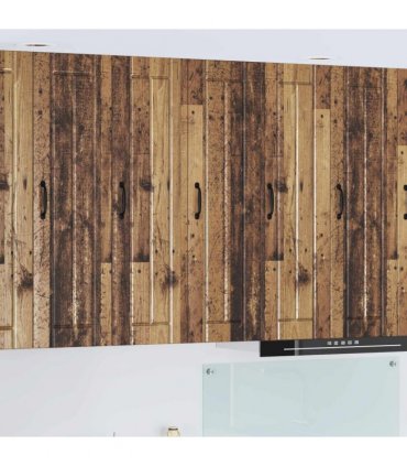 vidaXL Wall Cabinet LUCCA Old Wood 30 x 31 x 100 cm Engineered Wood — Model: 1x wall cabinet (1 door)