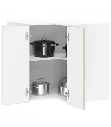 vidaXL Kitchen Wall Corner Cabinet Lucca Sonoma Oak Engineered Wood — Size: 57 x 57 x 60 cm, Model: 1x wall corner cabinet