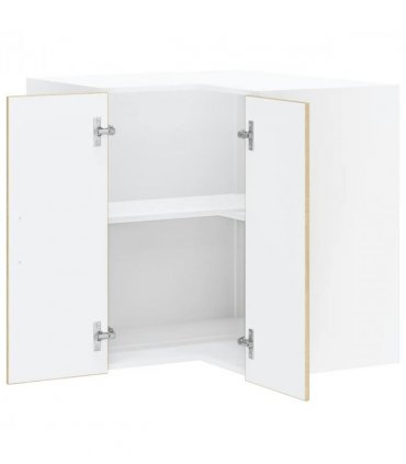 vidaXL Kitchen Wall Corner Cabinet Lucca Sonoma Oak Engineered Wood — Size: 57 x 57 x 60 cm, Model: 1x wall corner cabinet