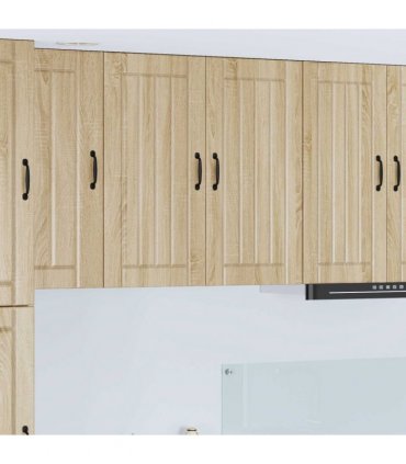 vidaXL Wall Cabinet LUCCA Sonoma Oak 80 x 31 x 80 cm Engineered Wood — Model: 1x wall cabinet (2 doors)