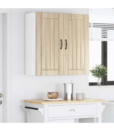 vidaXL Wall Cabinet LUCCA Sonoma Oak 80 x 31 x 80 cm Engineered Wood — Model: 1x wall cabinet (2 doors)