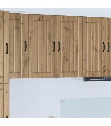 vidaXL Wall Cabinet LUCCA Artisan Oak 80 x 31 x 80 cm Engineered Wood — Model: 1x wall cabinet (2 doors)