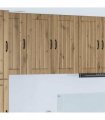 vidaXL Wall Cabinet LUCCA Artisan Oak 80 x 31 x 80 cm Engineered Wood — Model: 1x wall cabinet (2 doors)