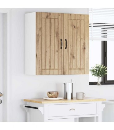 vidaXL Wall Cabinet LUCCA Artisan Oak 80 x 31 x 80 cm Engineered Wood — Model: 1x wall cabinet (2 doors)