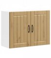 vidaXL Kitchen Wall Cabinet Lucca Artisan Oak Engineered Wood — Size: 80 x 31 x 60 cm, Model: 1x wall cabinet (2 doors)