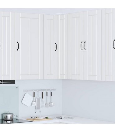 vidaXL Wall Corner Cabinet LUCCA White 57 x 57 x 100 cm — Model: 1x wall corner cabinet