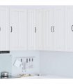 vidaXL Wall Corner Cabinet LUCCA White 57 x 57 x 100 cm — Model: 1x wall corner cabinet