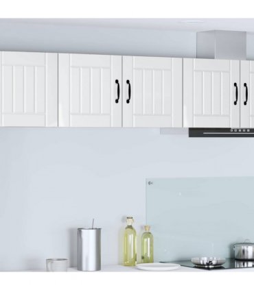 vidaXL Wall Cabinet LUCCA High Gloss White 80 x 31 x 40 cm — Model: 1x wall cabinet (2 doors)