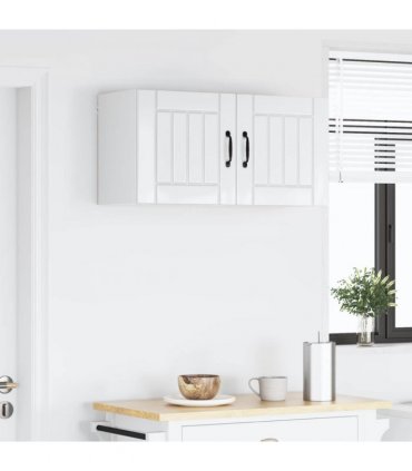 vidaXL Wall Cabinet LUCCA High Gloss White 80 x 31 x 40 cm — Model: 1x wall cabinet (2 doors)