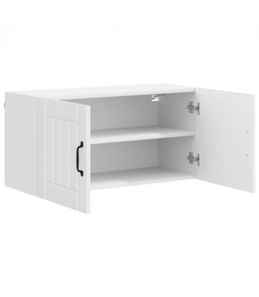 vidaXL Wall Cabinet LUCCA High Gloss White 80 x 31 x 40 cm — Model: 1x wall cabinet (2 doors)