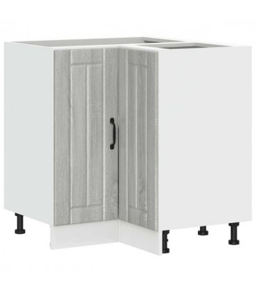 vidaXL Kitchen Cor — Colour: concrete grey, Size: 75.5 x 75.5 x 81.5 cm, Model: 1x corner bottom cabinet (2 doors) — V0672053784