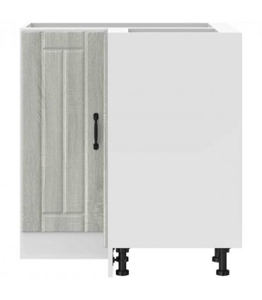vidaXL Kitchen Cor — Colour: concrete grey, Size: 75.5 x 75.5 x 81.5 cm, Model: 1x corner bottom cabinet (2 doors) — V0672053784