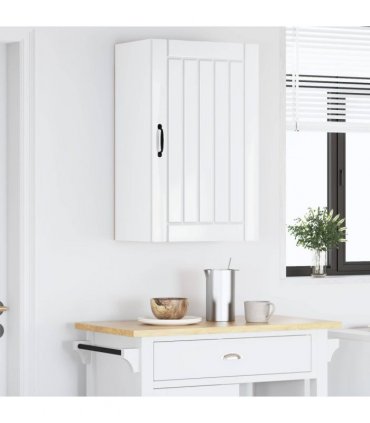 vidaXL Wall Cabinet LUCCA High Gloss White 50 x 31 x 80 cm — Model: 1x wall cabinet (1 door)