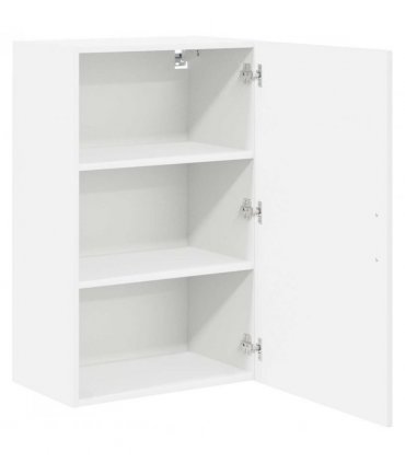 vidaXL Wall Cabinet LUCCA High Gloss White 50 x 31 x 80 cm — Model: 1x wall cabinet (1 door)