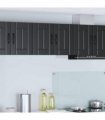 vidaXL Wall Cabinet LUCCA 2 pcs Black 30 x 31 x 40 cm Engineered Wood — Model: 2x wall cabinet (1 door)