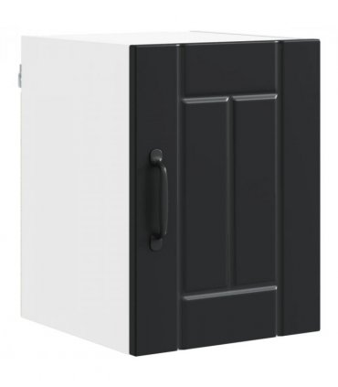 vidaXL Wall Cabinet LUCCA 2 pcs Black 30 x 31 x 40 cm Engineered Wood — Model: 2x wall cabinet (1 door)