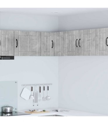 vidaXL Wall Corner Cabinet LUCCA Concrete Grey 57 x 57 x 40 cm — Model: 1x wall corner cabinet