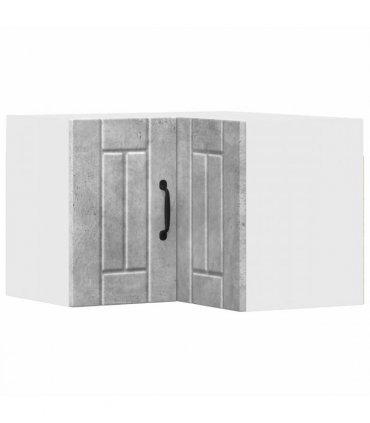 vidaXL Wall Corner Cabinet LUCCA Concrete Grey 57 x 57 x 40 cm — Model: 1x wall corner cabinet