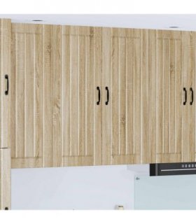 vidaXL Wall Cabinet LUCCA Sonoma Oak 80 x 31 x 100 cm Engineered Wood — Model: 1x wall cabinet (2 doors)