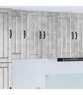 vidaXL Wall Cabinet LUCCA 2 pcs Concrete Grey 30 x 31 x 80 cm — Model: 2x wall cabinet (1 door)