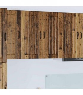 vidaXL Wall Cabinet LUCCA Old Wood 80 x 31 x 80 cm Engineered Wood — Model: 1x wall cabinet (2 doors)