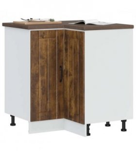 vidaXL Kitchen Cor — Colour: concrete grey, Size: 75.5 x 75.5 x 81.5 cm, Model: 1x corner bottom cabinet (2 doors) — V0672053887