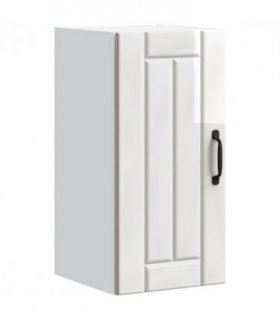 vidaXL Kitchen Wall Cabinet Lucca High Gloss White Engineered Wood — Size: 30 x 31 x 60 cm, Model: 1x wall cabinet (1 door)