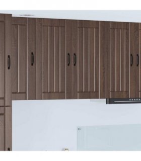 vidaXL Wall Cabinet LUCCA Brown Oak 80 x 31 x 80 cm Engineered Wood — Model: 1x wall cabinet (2 doors)