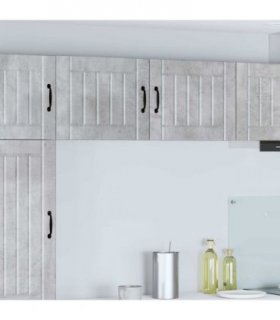 vidaXL Wall Cabinet LUCCA 2 pcs Concrete Grey 50 x 31 x 40 cm — Model: 2x wall cabinet (1 door)