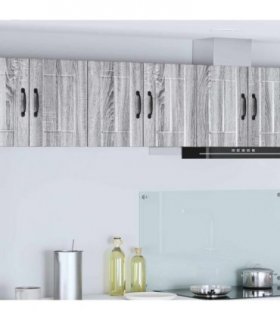 vidaXL Wall Cabinet LUCCA 2 pcs Grey Sonoma 30 x 31 x 40 cm — Model: 2x wall cabinet (1 door)
