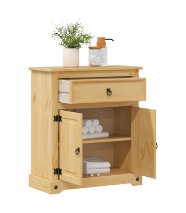 vidaXL Bathroom Cabinet Corona 70x33x80 cm Solid Wood Pine