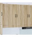vidaXL Wall Cabinet LUCCA Sonoma Oak 60 x 31 x 100 cm Engineered Wood — Model: 1x wall cabinet (2 doors)