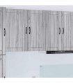 vidaXL Wall Cabinet LUCCA Grey Sonoma 40 x 31 x 80 cm Engineered Wood — Model: 1x wall cabinet (1 door)