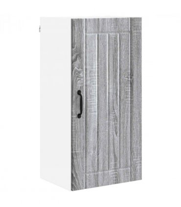 vidaXL Wall Cabinet LUCCA Grey Sonoma 40 x 31 x 80 cm Engineered Wood — Model: 1x wall cabinet (1 door)