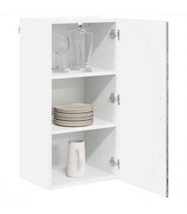 vidaXL Wall Cabinet LUCCA Grey Sonoma 40 x 31 x 80 cm Engineered Wood — Model: 1x wall cabinet (1 door)