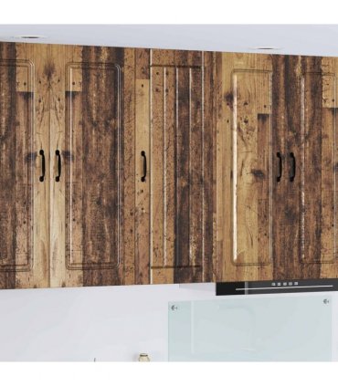 vidaXL Wall Cabinet LUCCA Old Wood 40 x 31 x 100 cm Engineered Wood — Model: 1x wall cabinet (1 door)
