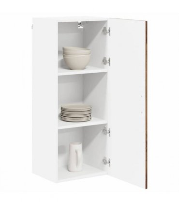 vidaXL Wall Cabinet LUCCA Old Wood 40 x 31 x 100 cm Engineered Wood — Model: 1x wall cabinet (1 door)