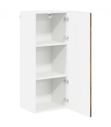 vidaXL Wall Cabinet LUCCA Old Wood 40 x 31 x 100 cm Engineered Wood — Model: 1x wall cabinet (1 door)