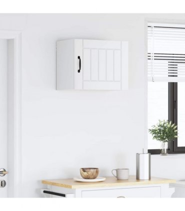 vidaXL Wall Cabinet LUCCA White 50 x 31 x 40 cm Engineered Wood — Model: 1x wall cabinet (1 door)
