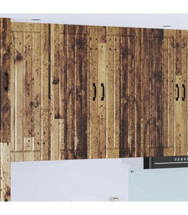 vidaXL Wall Cabinet LUCCA Old Wood 80 x 31 x 100 cm Engineered Wood — Model: 1x wall cabinet (2 doors)