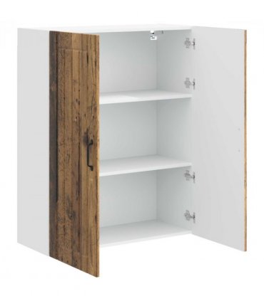 vidaXL Wall Cabinet LUCCA Old Wood 80 x 31 x 100 cm Engineered Wood — Model: 1x wall cabinet (2 doors)