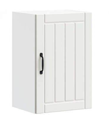 vidaXL Kitchen Wall Cabinet Lucca White Engineered Wood — Size: 40 x 31 x 60 cm, Model: 1x wall cabinet (1 door)
