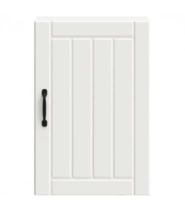 vidaXL Kitchen Wall Cabinet Lucca White Engineered Wood — Size: 40 x 31 x 60 cm, Model: 1x wall cabinet (1 door)
