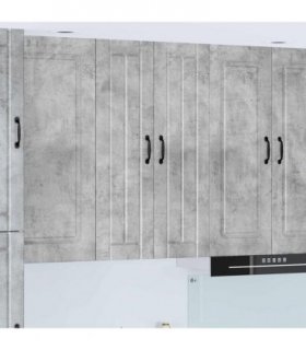 vidaXL Wall Cabinet LUCCA Concrete Grey 60 x 31 x 100 cm — Model: 1x wall cabinet (2 doors)