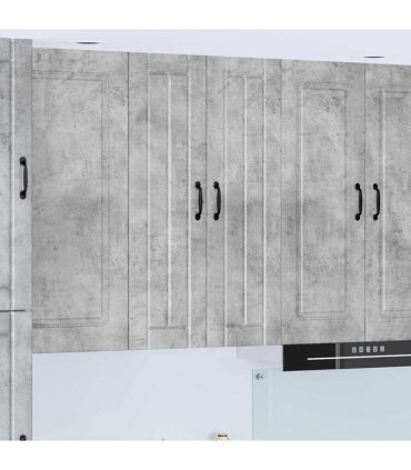 vidaXL Wall Cabinet LUCCA Concrete Grey 60 x 31 x 100 cm — Model: 1x wall cabinet (2 doors)