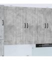 vidaXL Wall Cabinet LUCCA Concrete Grey 60 x 31 x 100 cm — Model: 1x wall cabinet (2 doors)